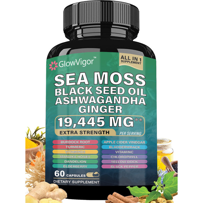 Dynamic Vitality Bundle - Sea Moss Multivitamin &amp; Power Combo with Highly Potent Herbal Ingredients