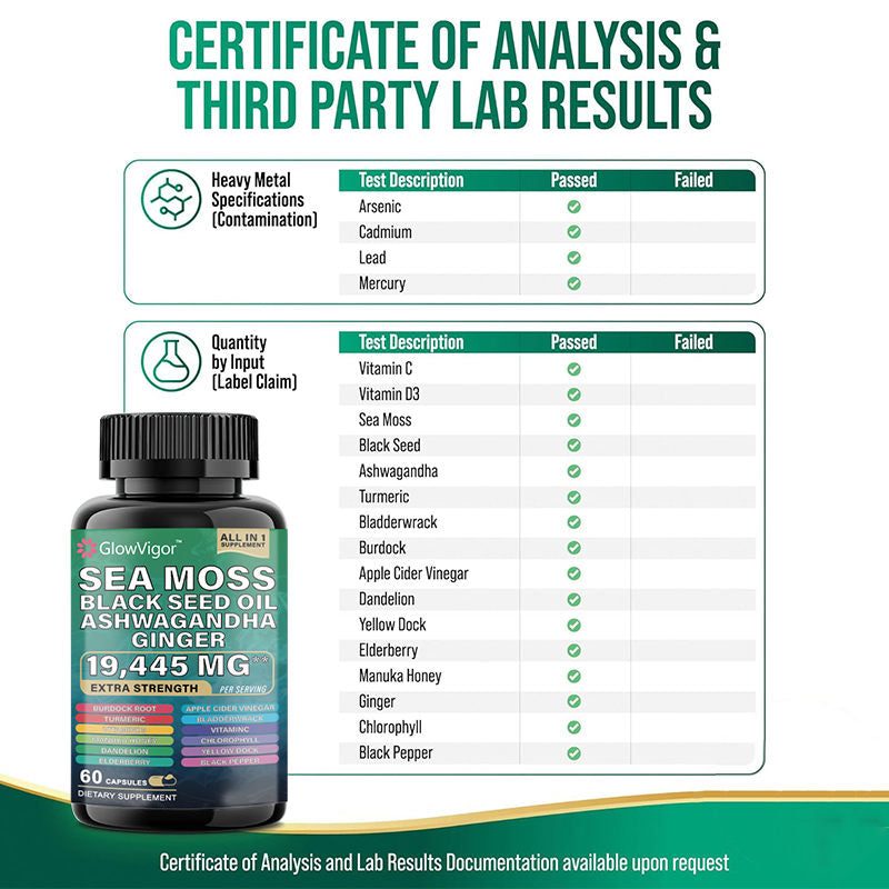 Dynamic Vitality Bundle - Sea Moss Multivitamin &amp; Power Combo with Highly Potent Herbal Ingredients