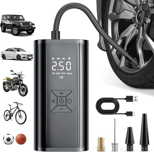 Rechargeable Air Compressor Tire Inflator Pump 150 PSI